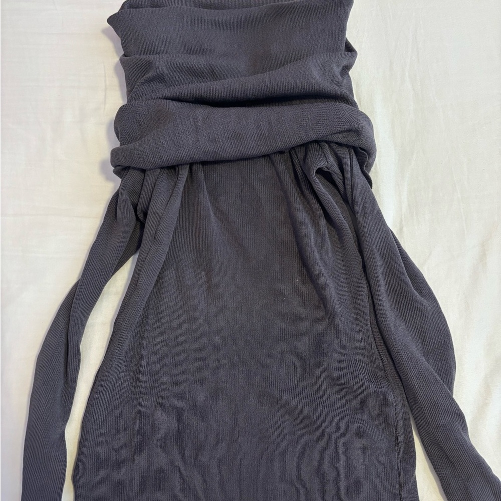 Off-the-Shoulder Gray Sweater in Size Small